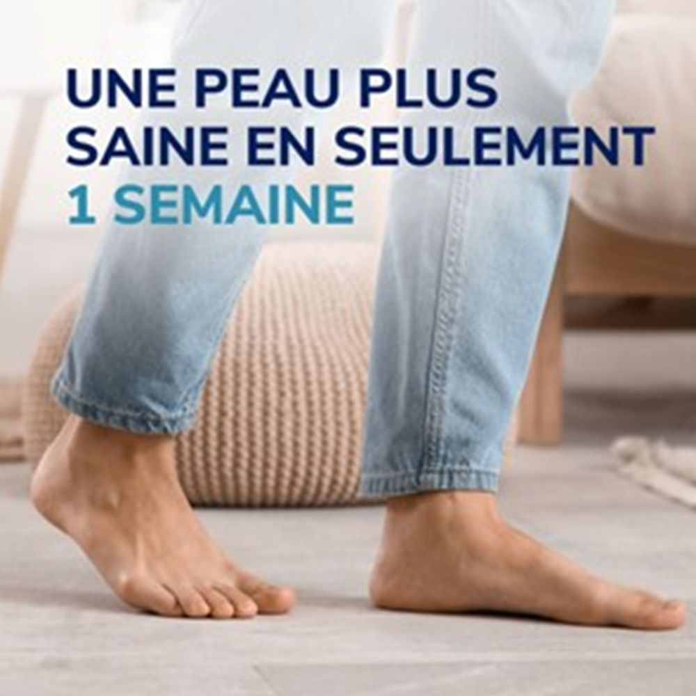 Dr. Scholl's Traitement Mycose des Pieds Gel 4-en-1 : Pieds d'un homme montrant une peau plus saine après une semaine de traitement.
