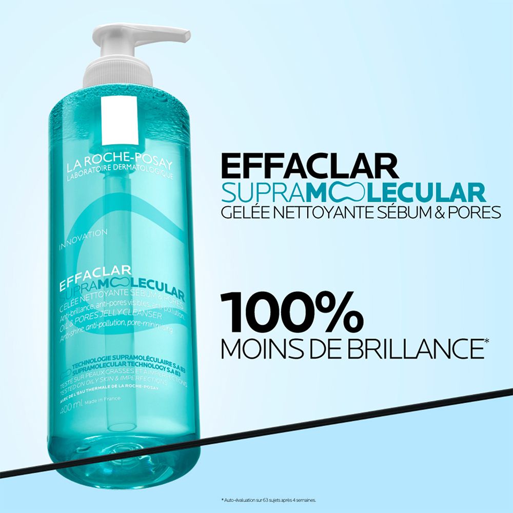 La Roche-Posay Effaclar Gel : 100% de brillance en moins.