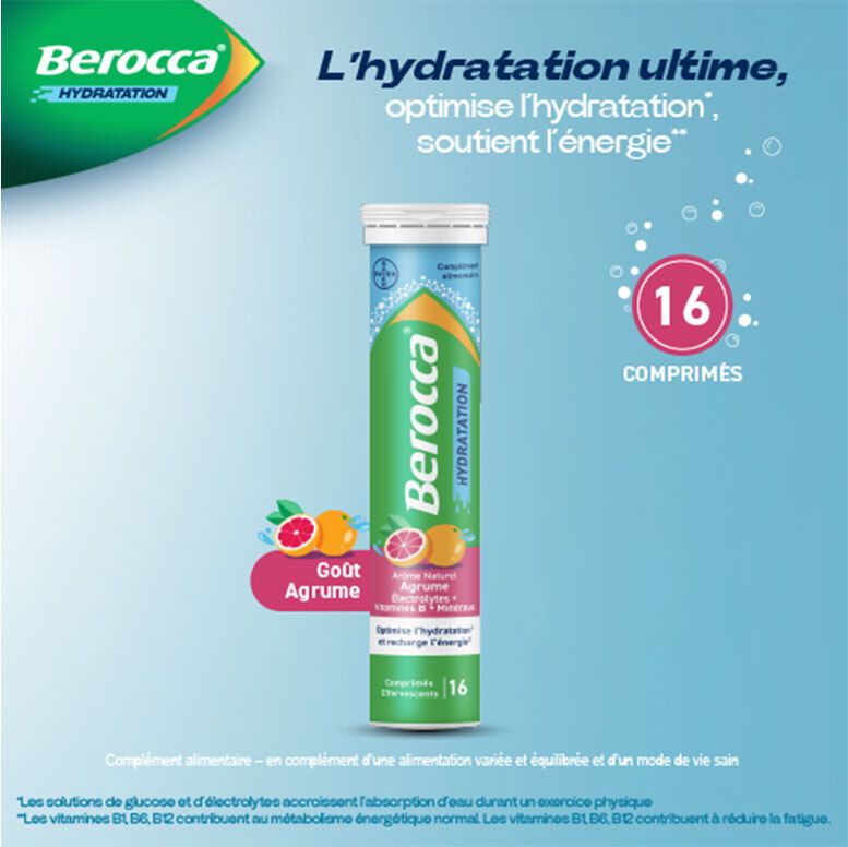 Berocca Hydratation Agrume