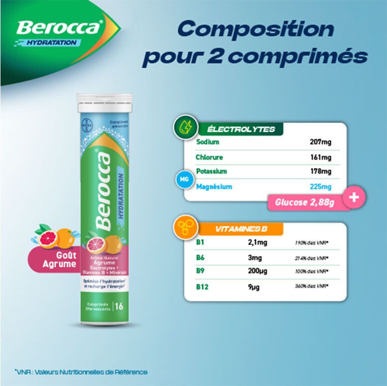 Berocca Hydratation Agrume