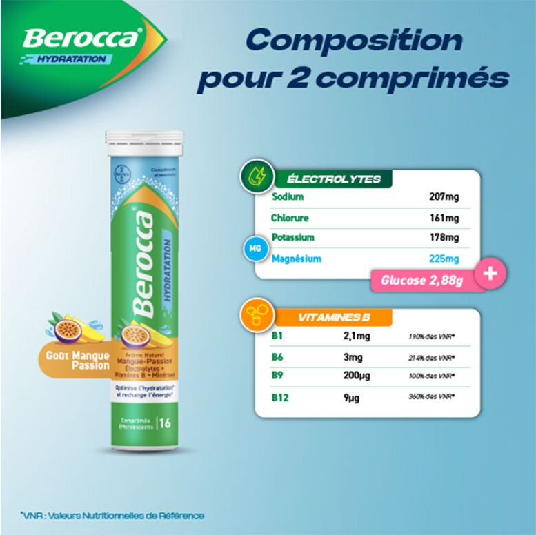 Berocca Hydratation Mangue - Passion