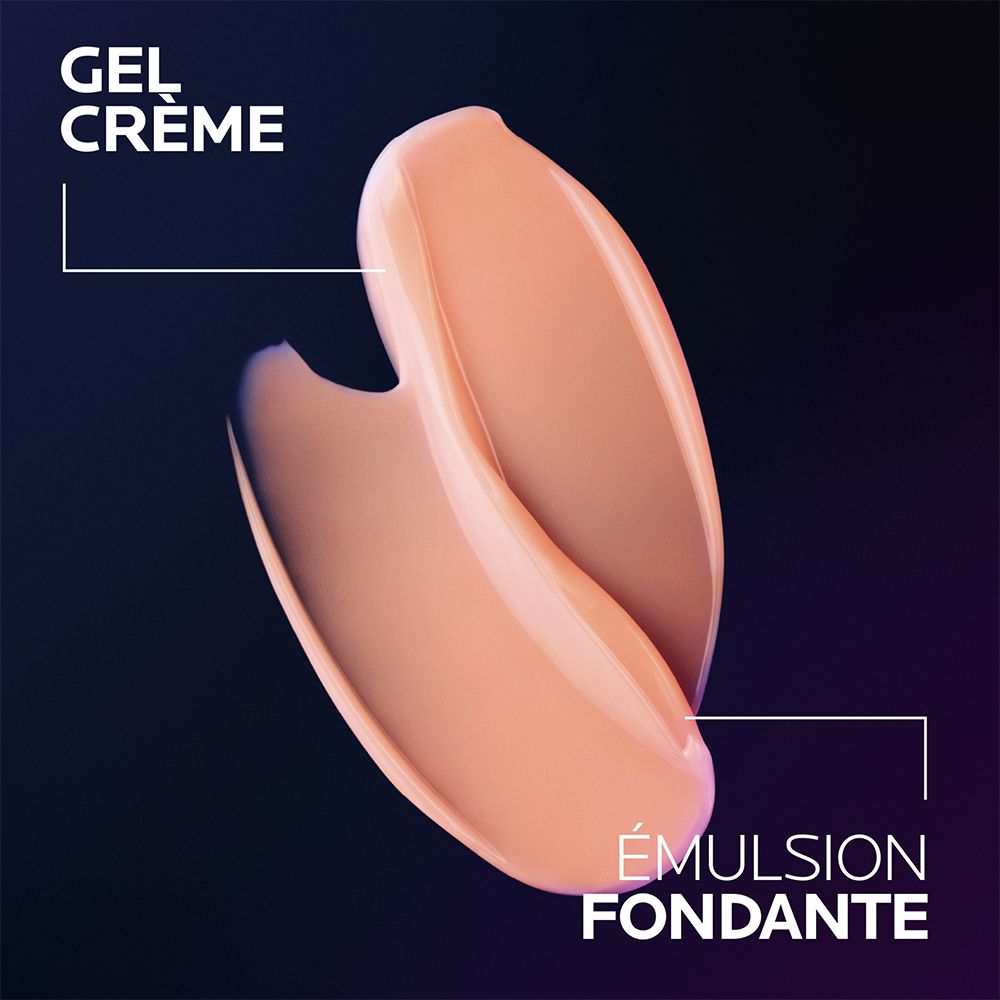 Deux échantillons de texture : un gel-crème et une émulsion fondante.