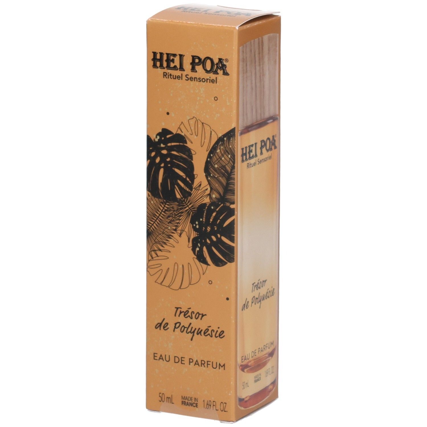 Boîte de Hei Poa Eau de Parfum – Trésor de Polynésie, 50ml.