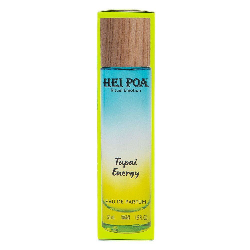 Flacon Hei Poa Eau de Parfum Tupai Energy avec boîte.