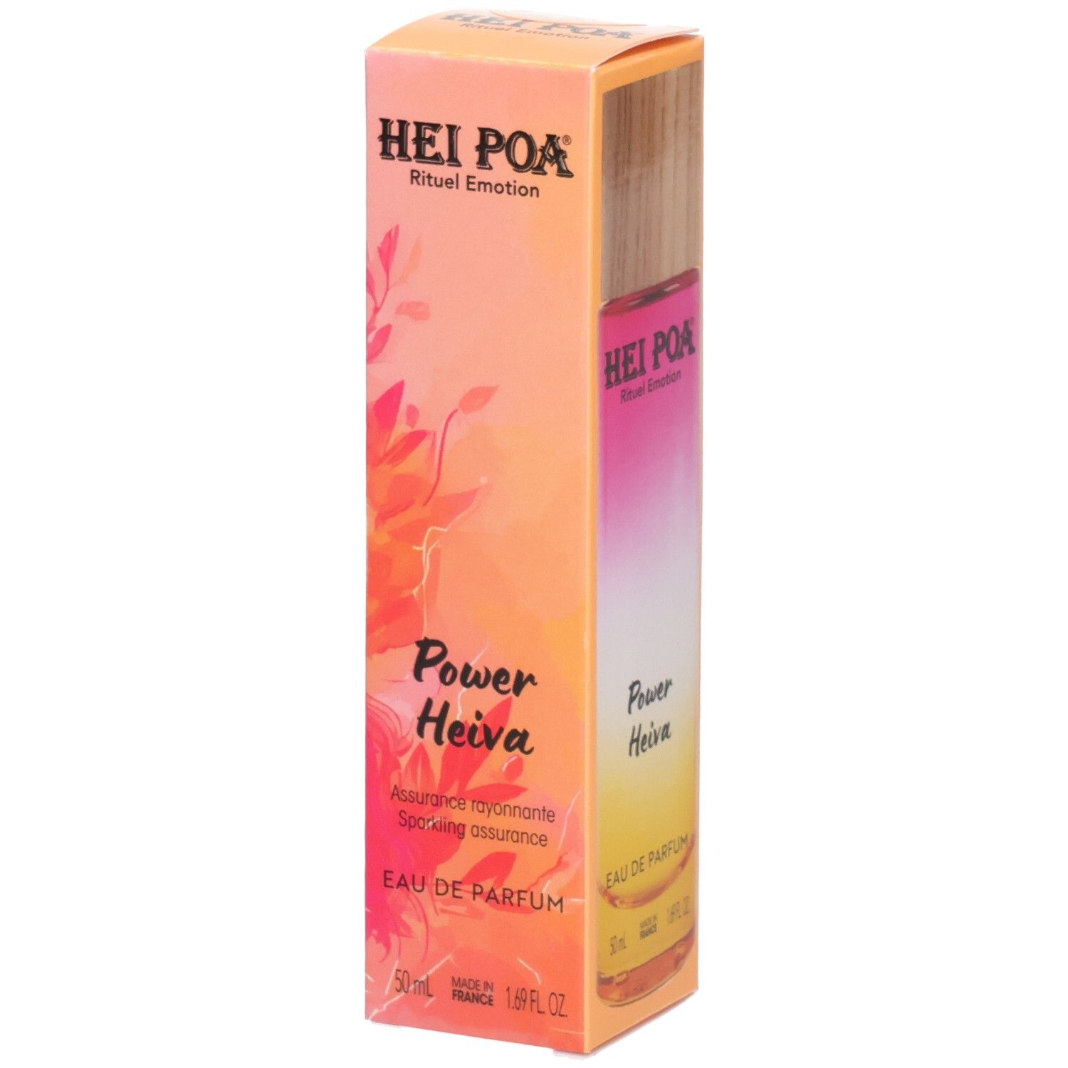 Emballage de Hei Poa Eau de Parfum Power Heiva, 50ml.
