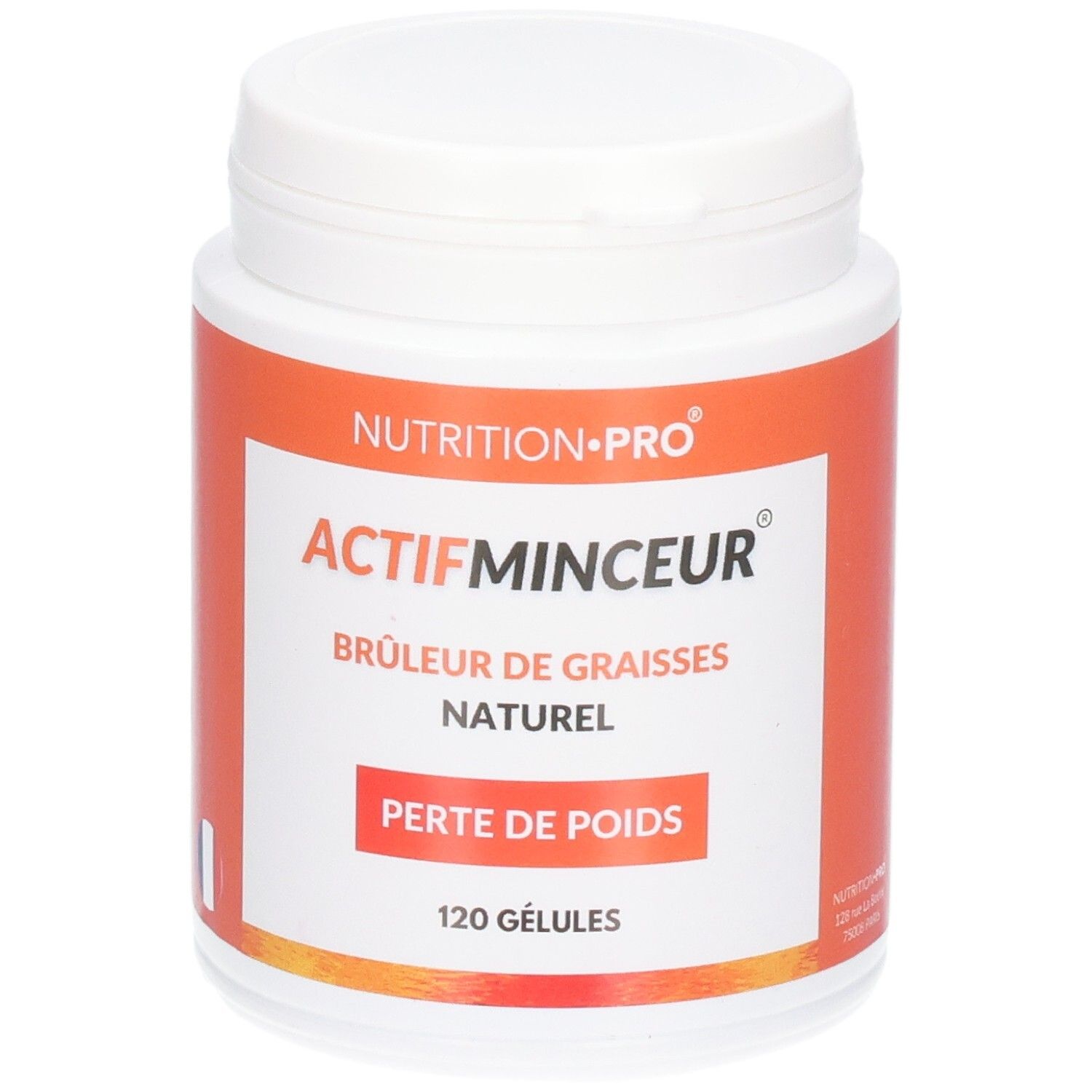 Boîte de gélules ACTIFMINCEUR 120 gélules, brûleur de graisses, perte de poids.