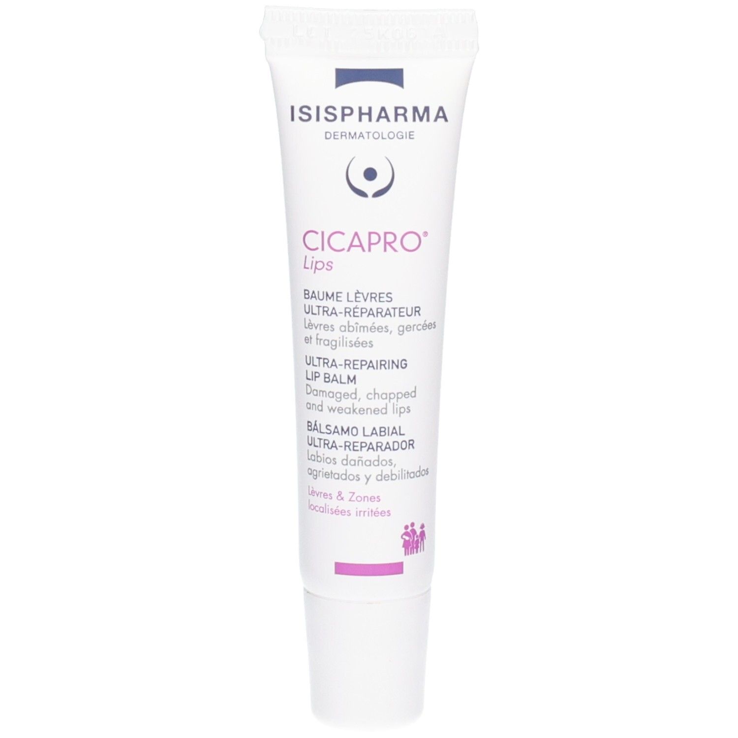 Tube de baume à lèvres Isispharma CicaPro, 15ml.