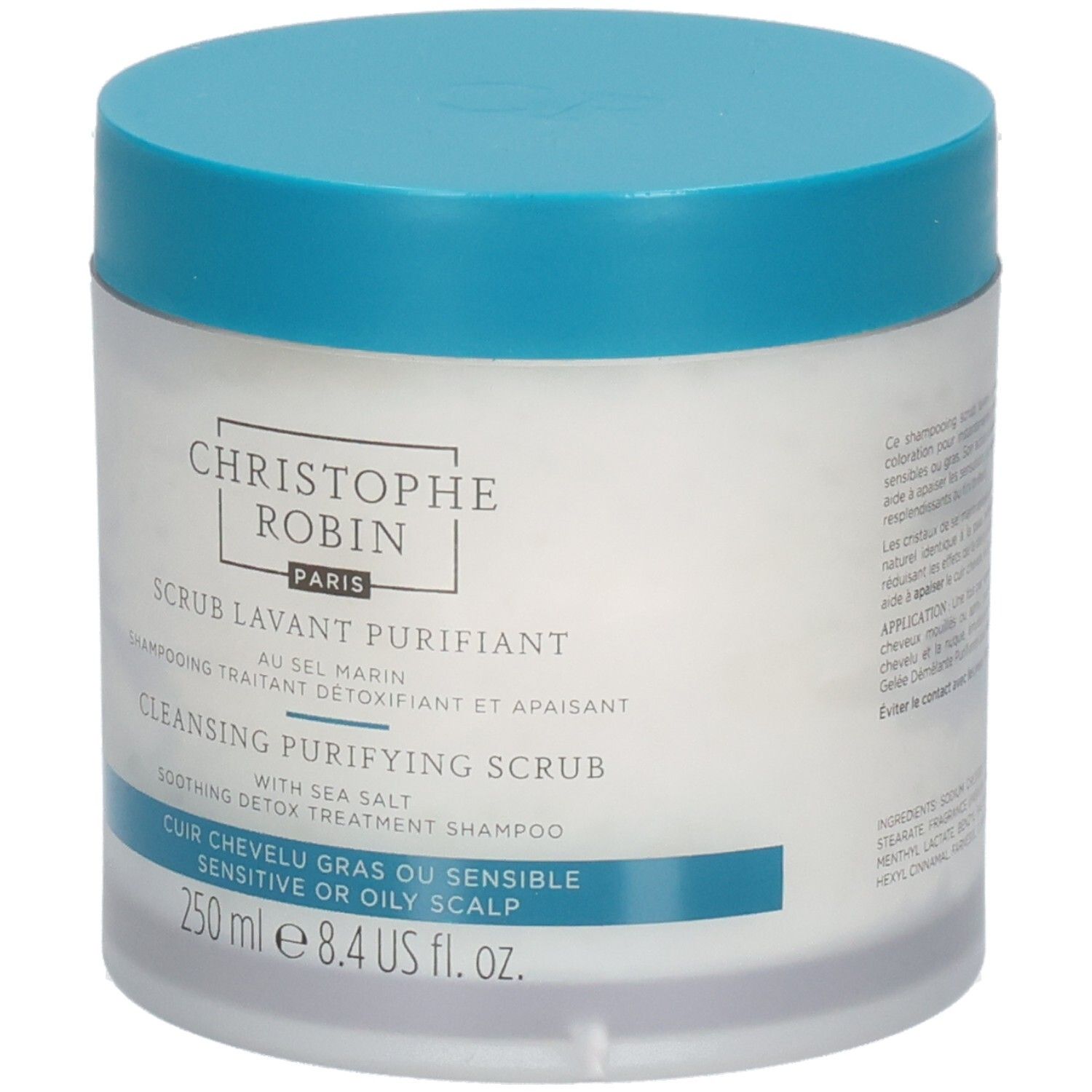 Christophe Robin Scrub Lavant Purifiant au Sel Marin, 250 ml, vue de face.
