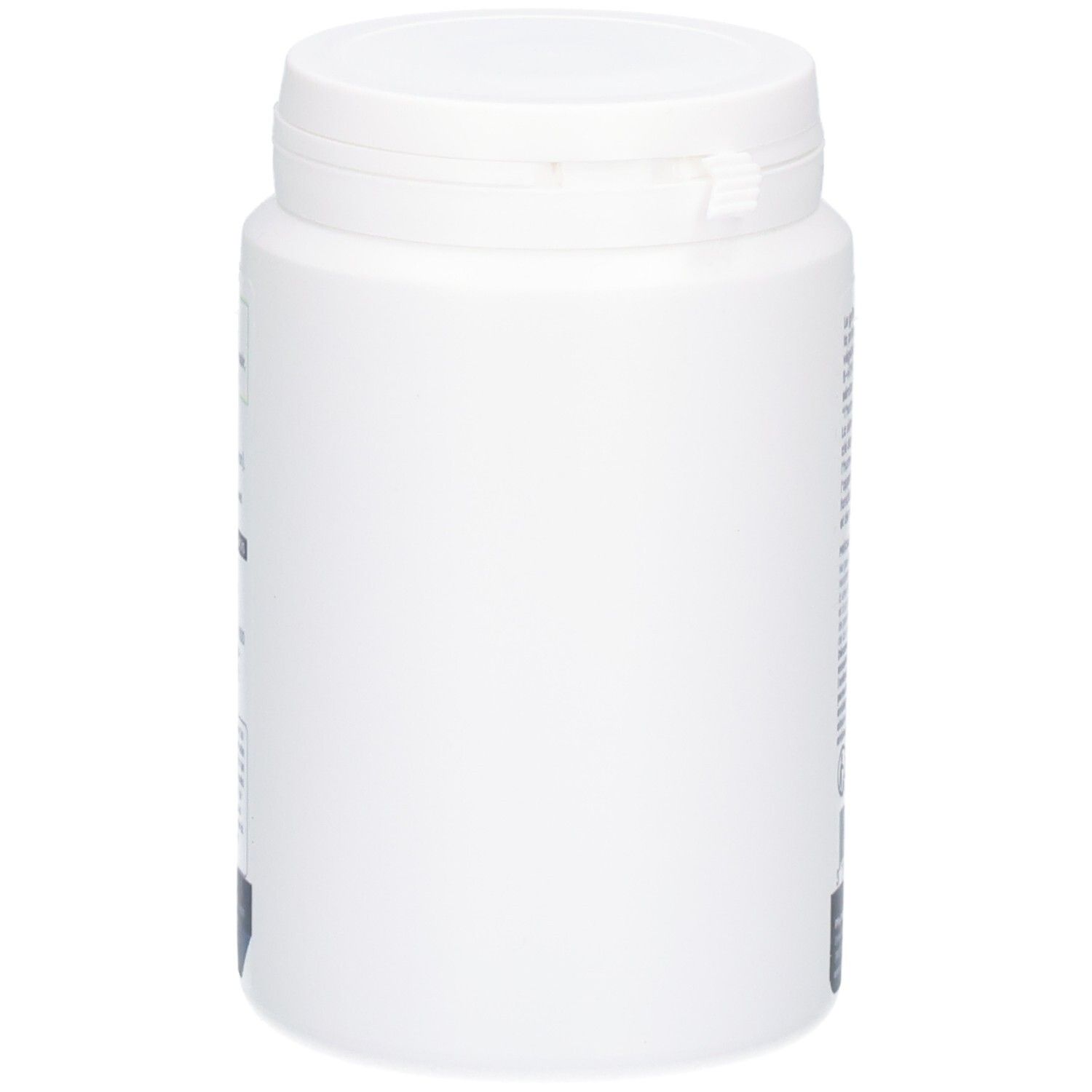 Côté d'un pot blanc Oemine Stress. Aucune inscription visible.