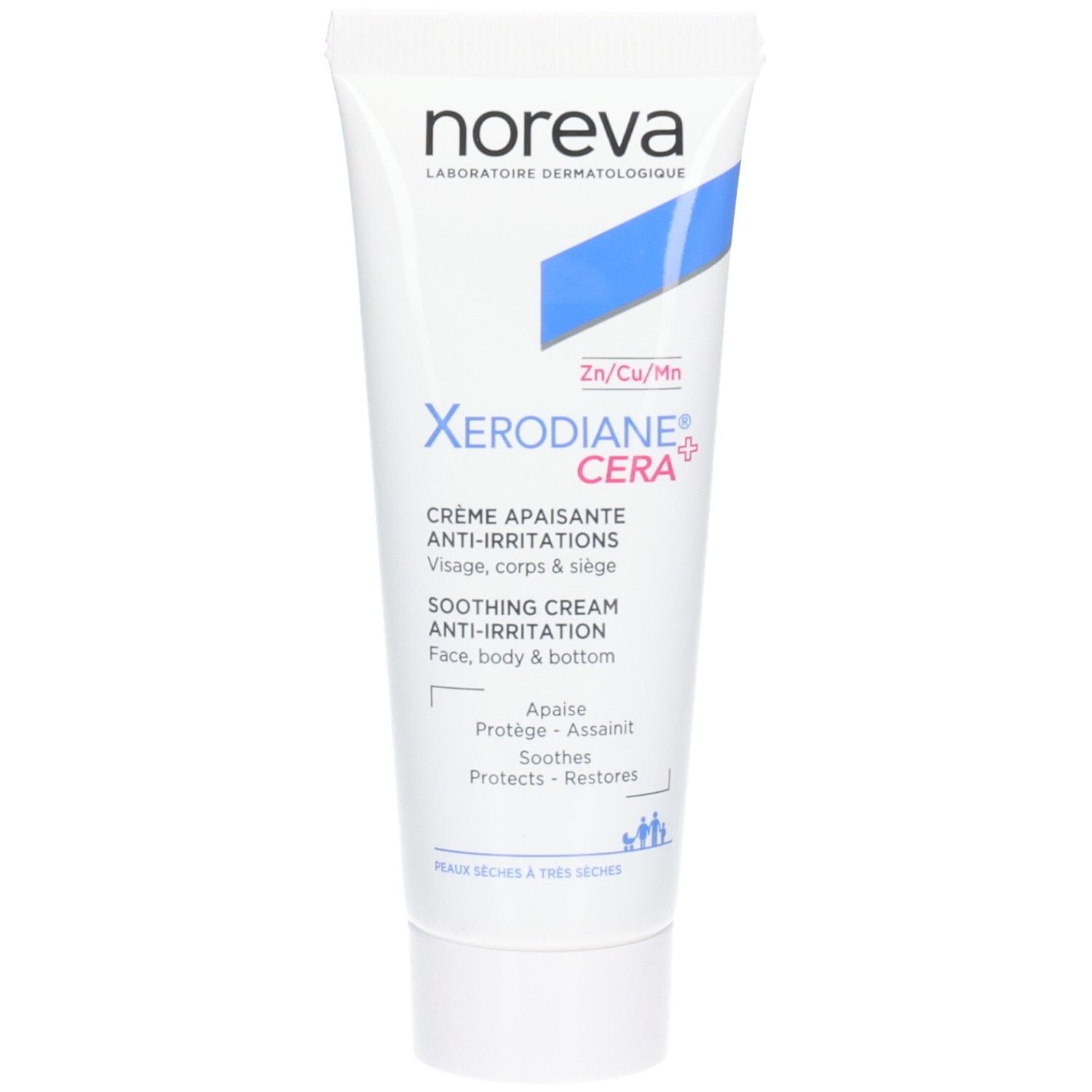 Noreva Xerodiane Cera+ crème apaisante anti-irritations, tube 40ml.