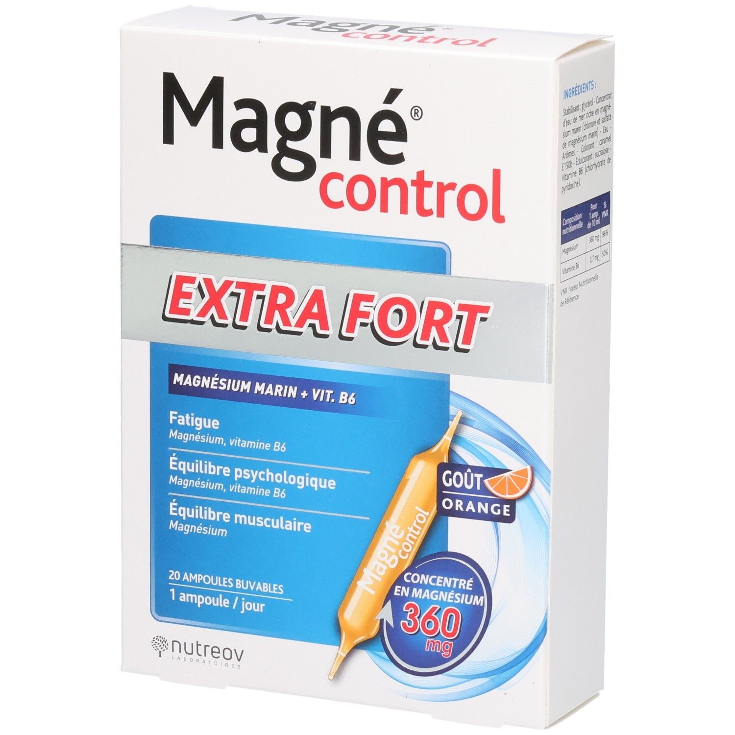 Boîte Nutreov Magné Control Extra Fort avec une ampoule.