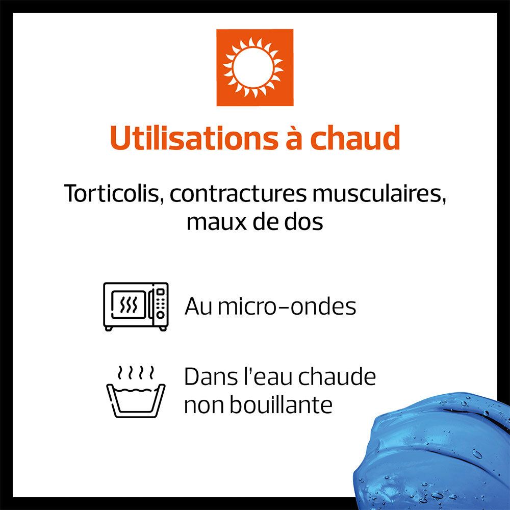 ACTIPOCHE Coussin thermique cervicales et trapèzes : indications pour l'usage à chaud.
