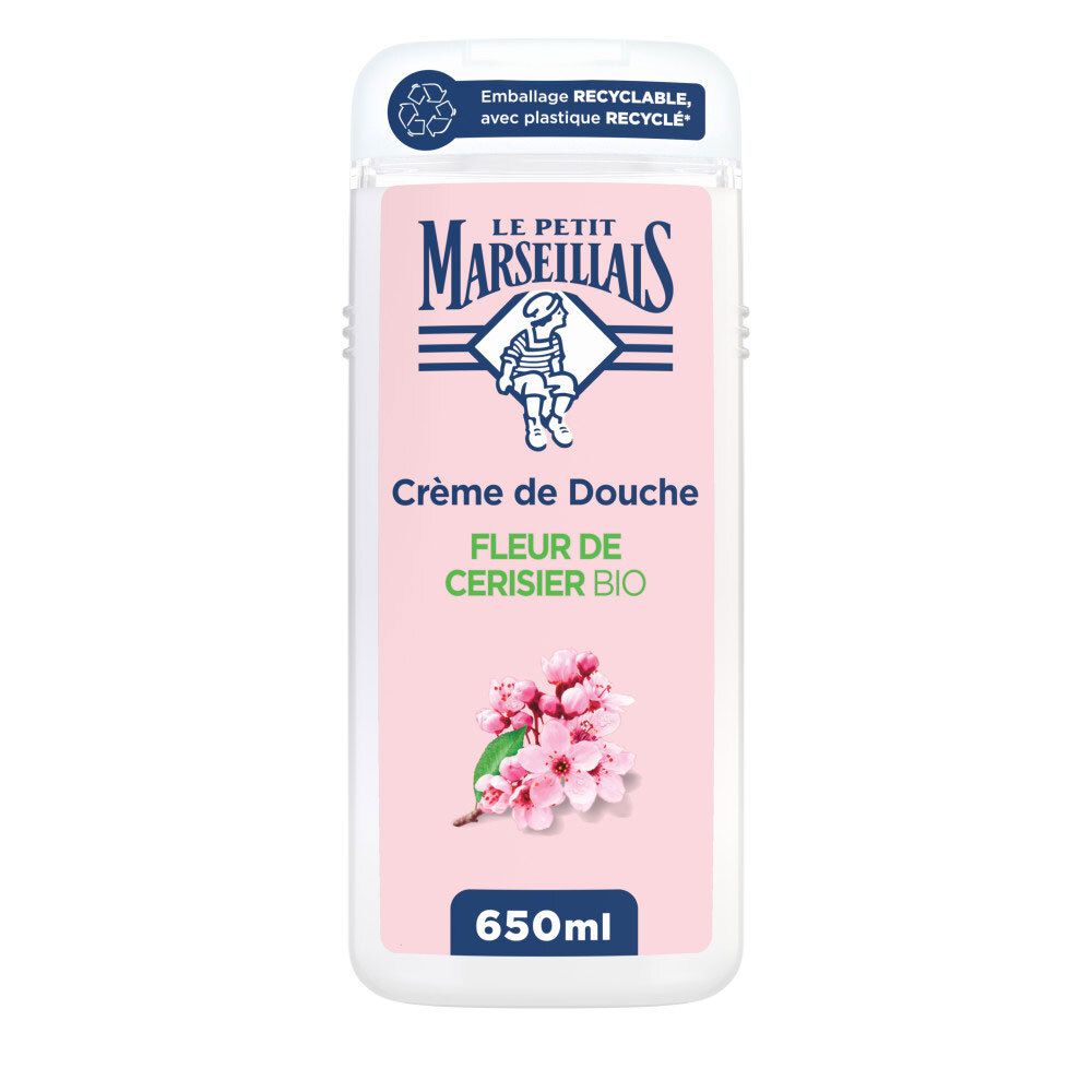 Le Petit Marseillais Crème de Douche Fleur de Cerisier, 650ml.