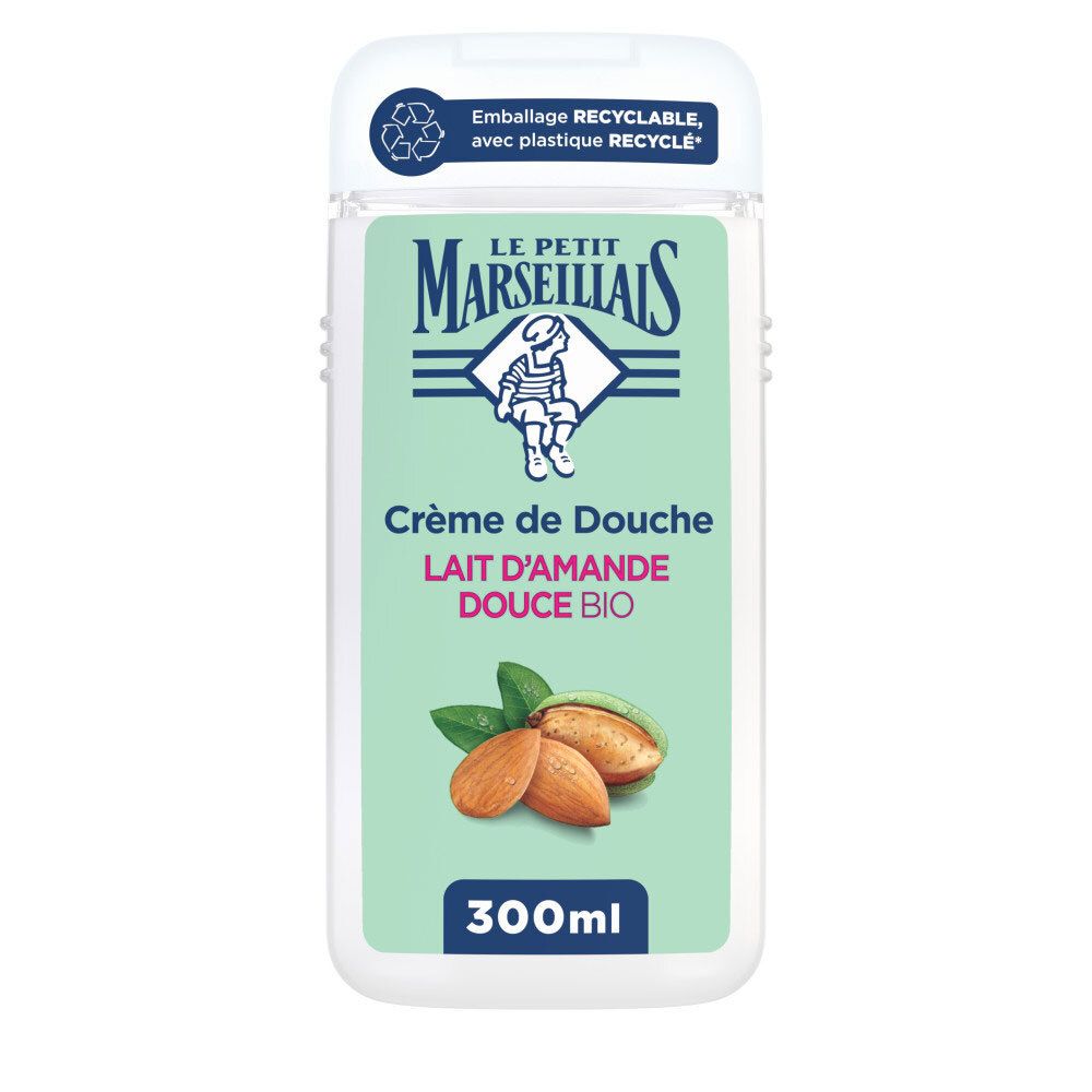 Le Petit Marseillais Crème de Douche Lait d'Amande Douce BIO, flacon 300ml.