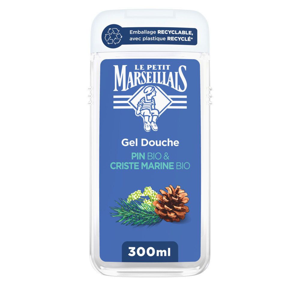 Gel douche Le Petit Marseillais Pin BIO & Criste Marine BIO, 300ml.