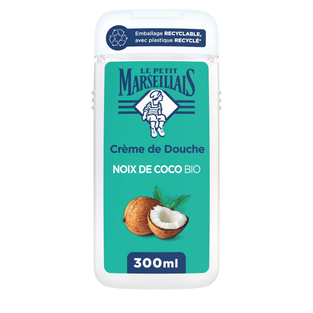 Le Petit Marseillais Crème de Douche Noix de Coco BIO, 300ml.