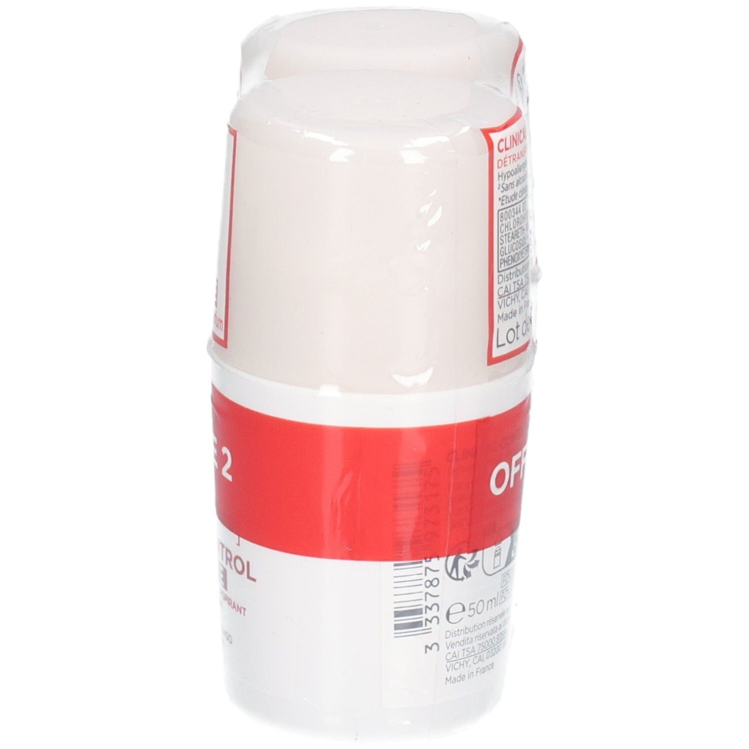 VICHY CLINICAL CONTROL SENSITIVE Détranspirant, flacon de 50ml.