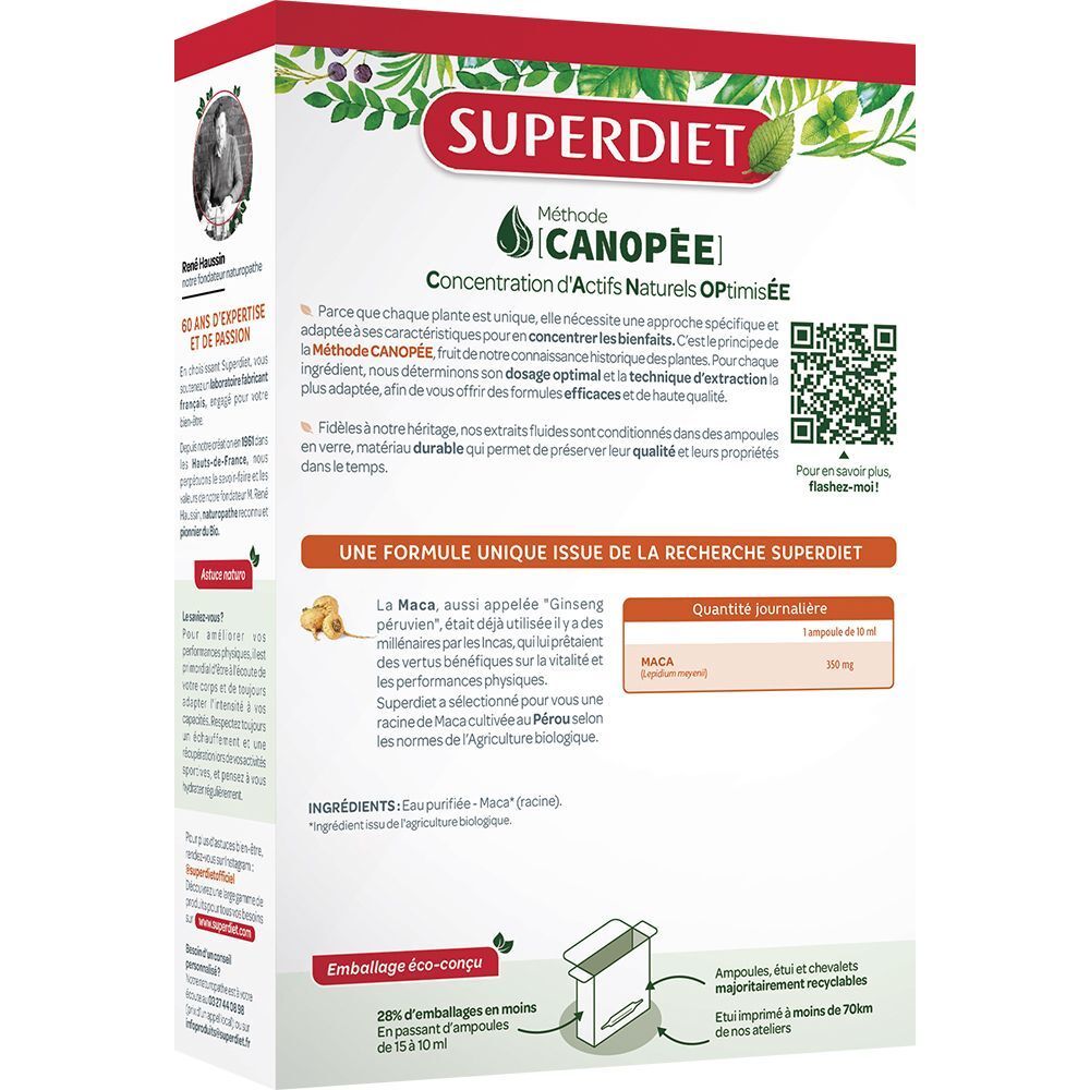Superdiet Maca Vitalité et Performance Physique
