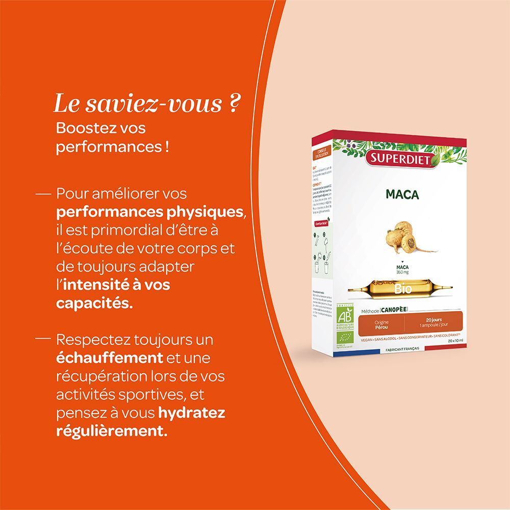 Superdiet Maca Vitalité et Performance Physique