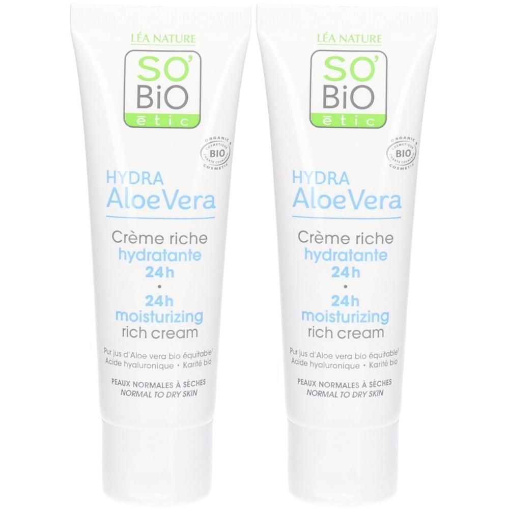 So Bio Etic Hydra AloeVera Crème Riche Hydratante 24h