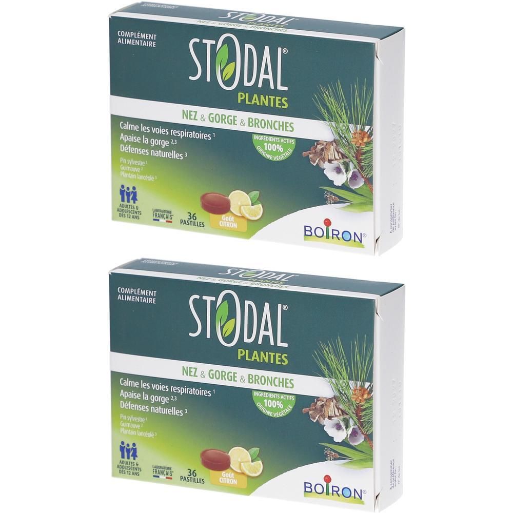 Boiron Stodal Plantes Pastilles nez, gorge & bronches Citron