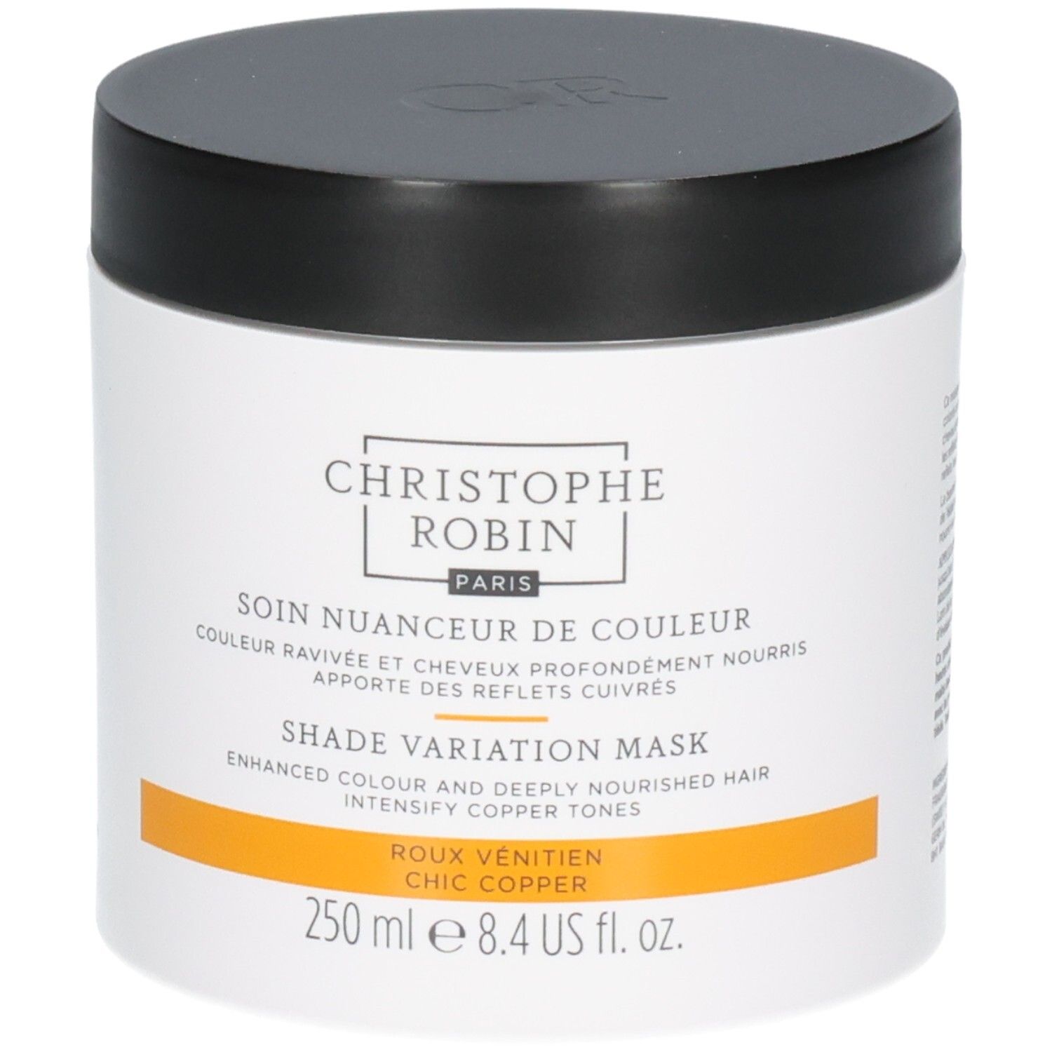 Christophe Robin Masque Nuanceur de Couleur, 250 ml, pour tons cuivrés.