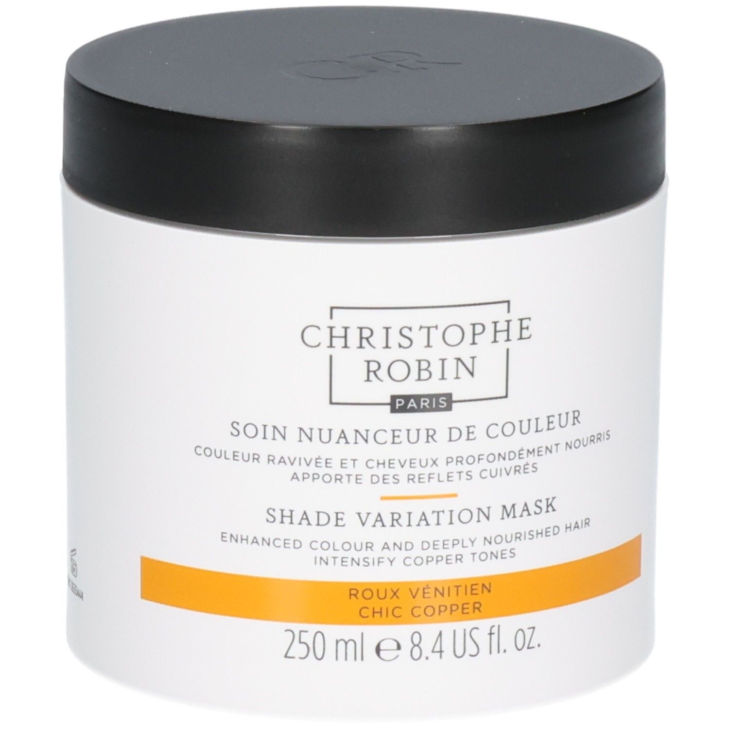 Christophe Robin Masque Nuanceur de Couleur, 250 ml, pour tons cuivrés.