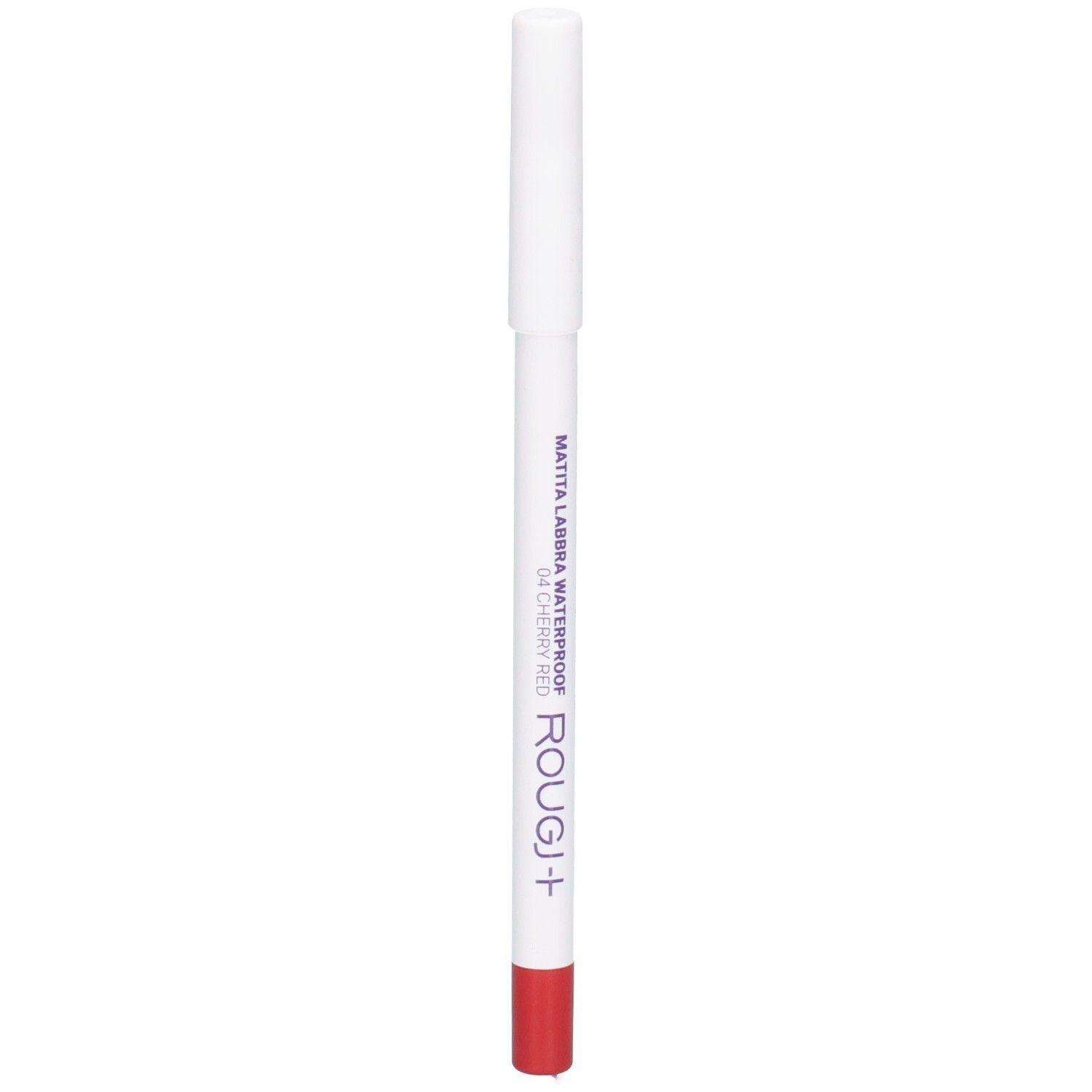 Crayon à lèvres ROUGJ+, waterproof, mat, couleur 04 Rouge Cerise.