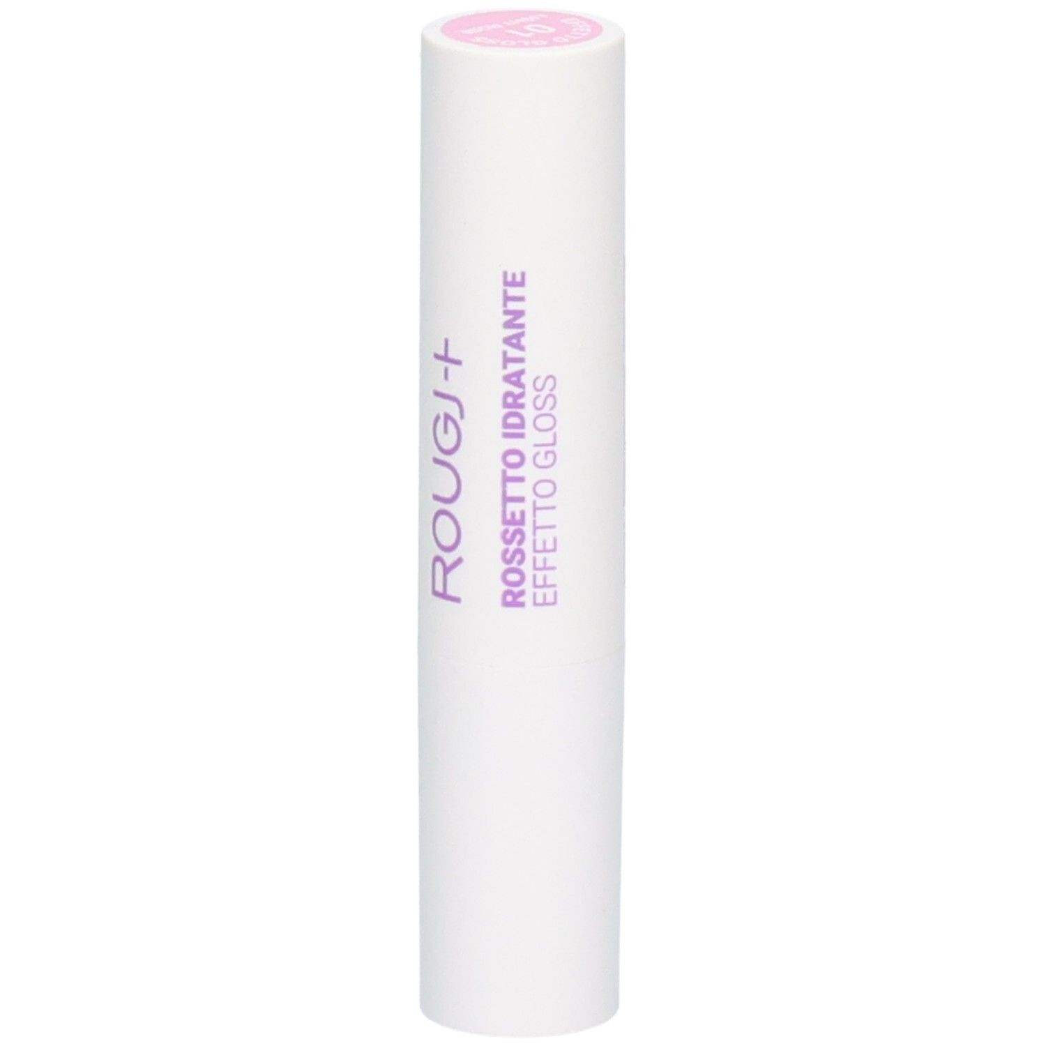 ROUGJ+ Rouge à lèvres hydratant effet gloss, Rose clair.