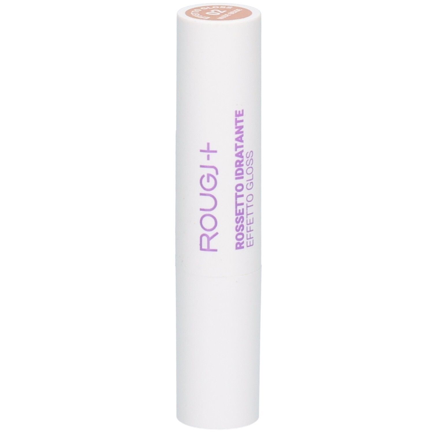 Rouge à lèvres ROUGJ+, Nude Beige, hydratant, effet gloss.