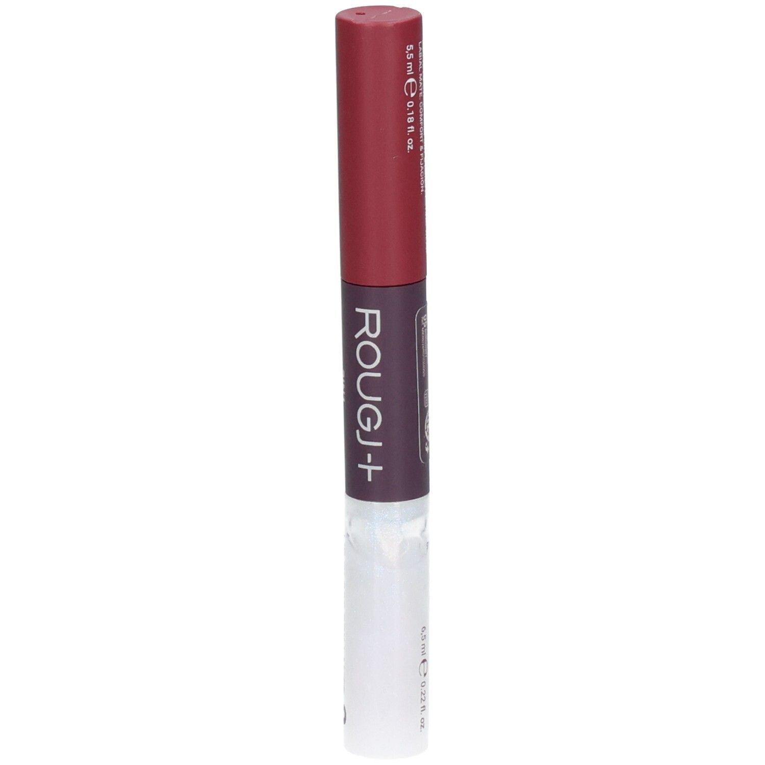 ROUGJ+ 2EN1 Tint&Shine: Rouge à lèvres et gloss, 5,5 ml.