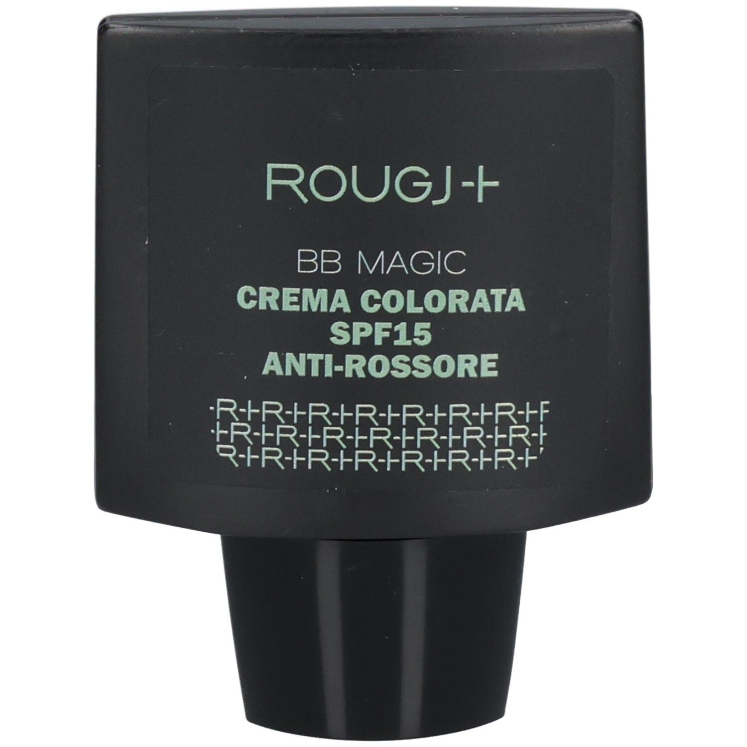 Crème teintée ROUGJ+ BB Magic SPF15 Anti-Rougeurs dans un emballage noir.