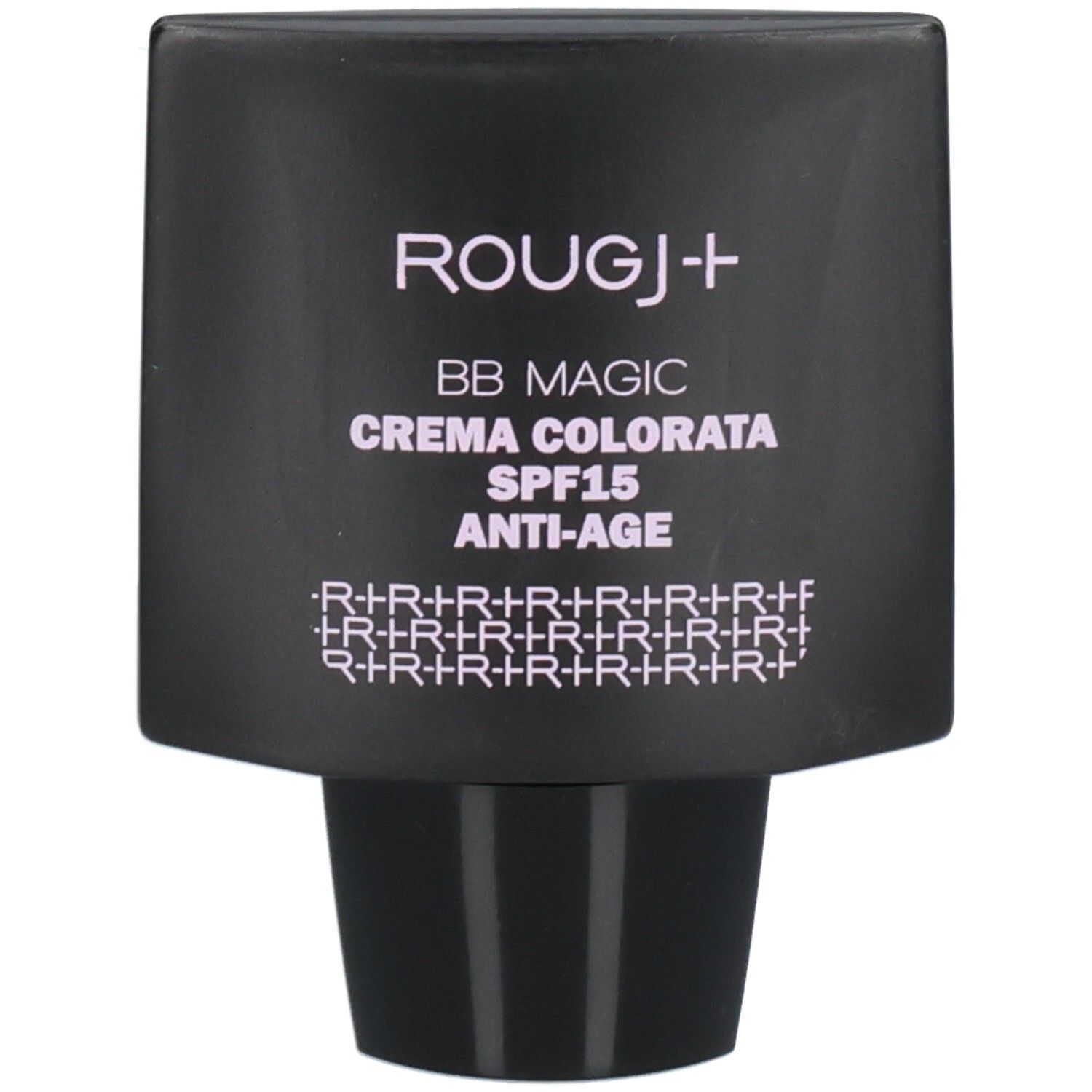 ROUGJ+ BB Magic Crème Colorée SPF15 Anti-Âge dans un flacon noir.