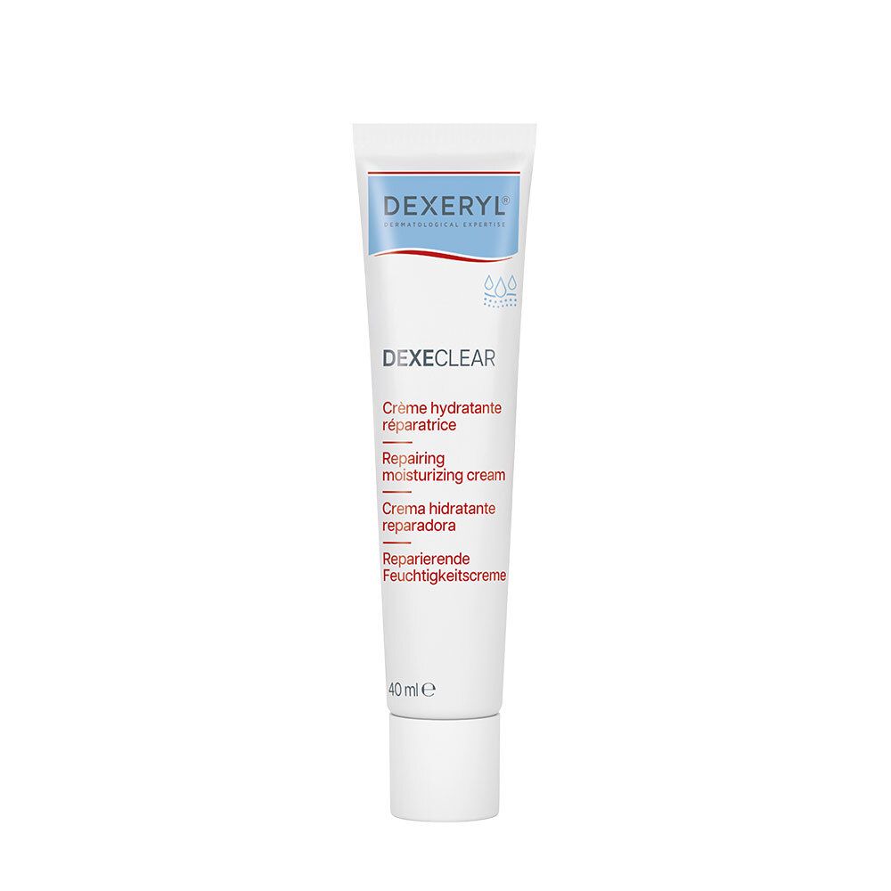 Tube de crème hydratante réparatrice DEXERYL Dexeeclear, 40ml.