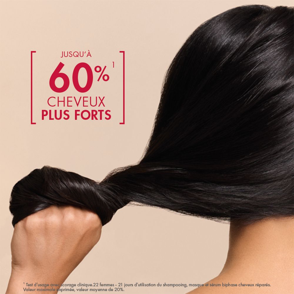 Léa Nature So Bio Etic Shampooing Réparateur Cheveux application: Jusqu'à 60% de cheveux plus forts. Ricin Bio et Collagène Végétal.