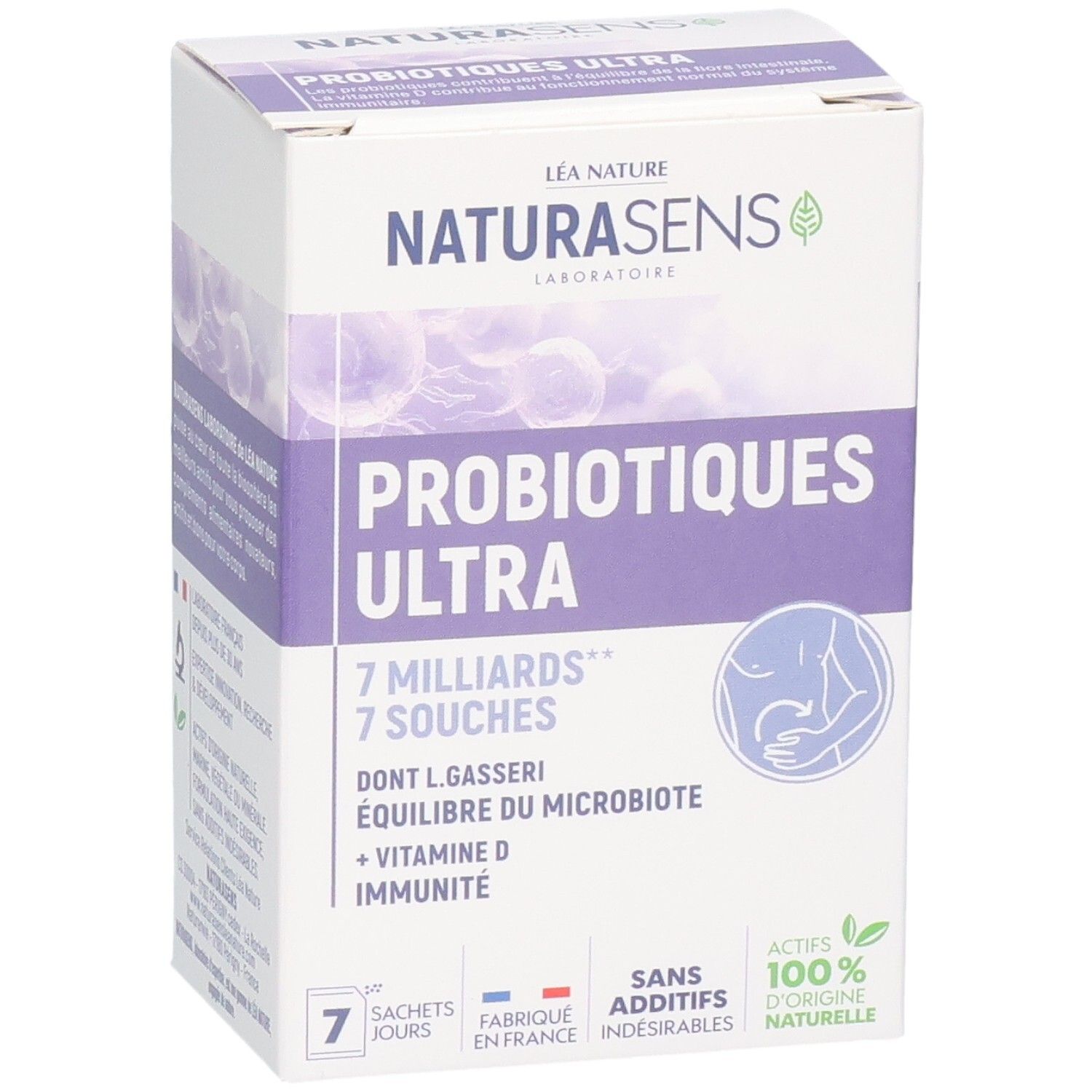 Boîte de 7 sachets Probiotiques Ultra, 7 milliards de cultures, avec Vitamine D.