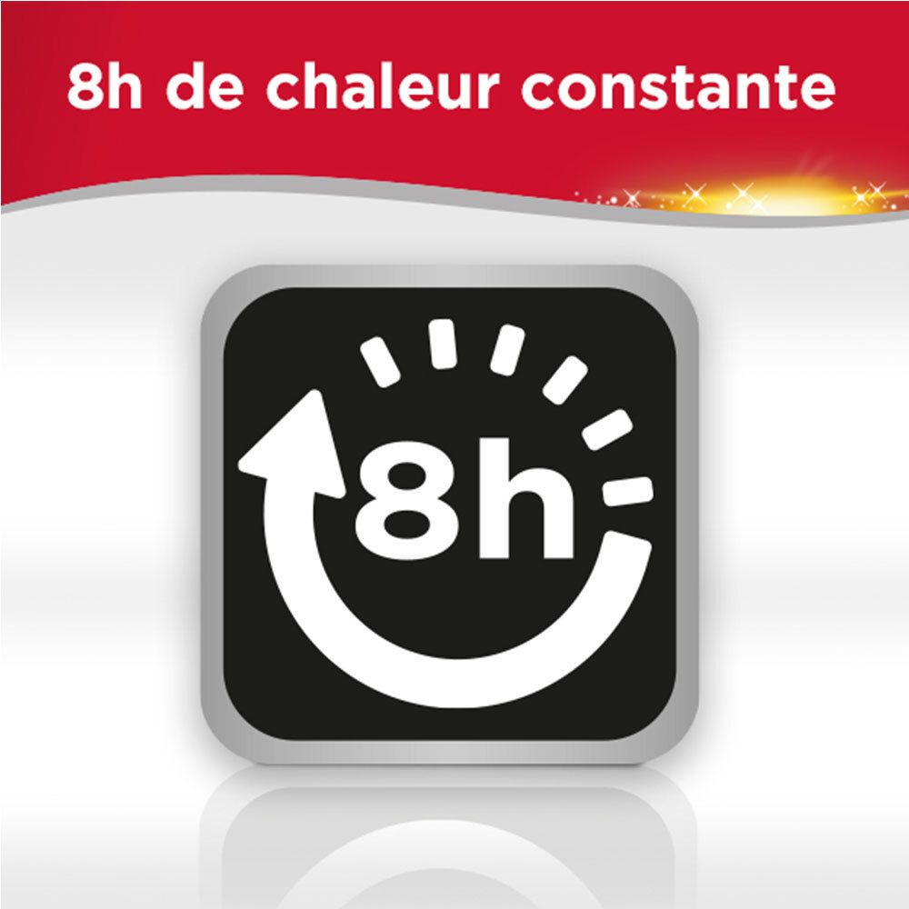 Thermacare Patch: 8 heures de chaleur constante pour un soulagement durable.