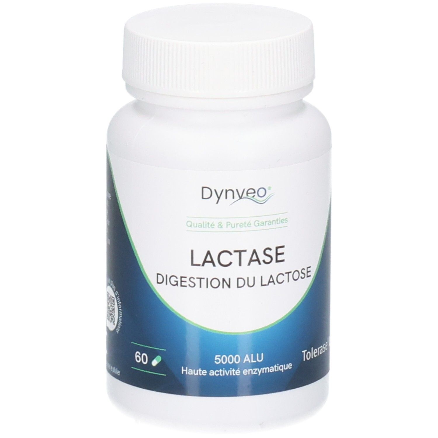 Flacon Dynveo Lactase 60 gélules, 5000 ALU.