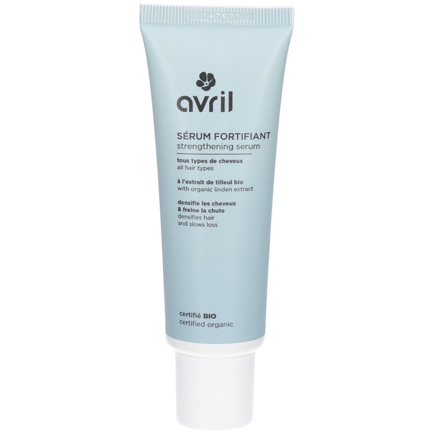 Tube Avril Sérum Fortifiant avec embout. Certifié Bio.