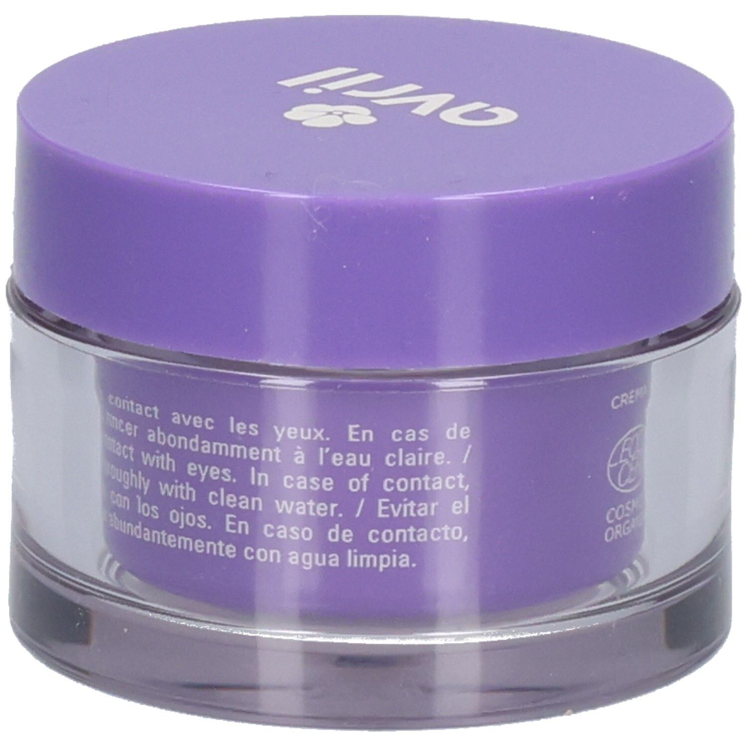 Crème de jour légère Avril PRO AGE +, instructions d'utilisation au dos.