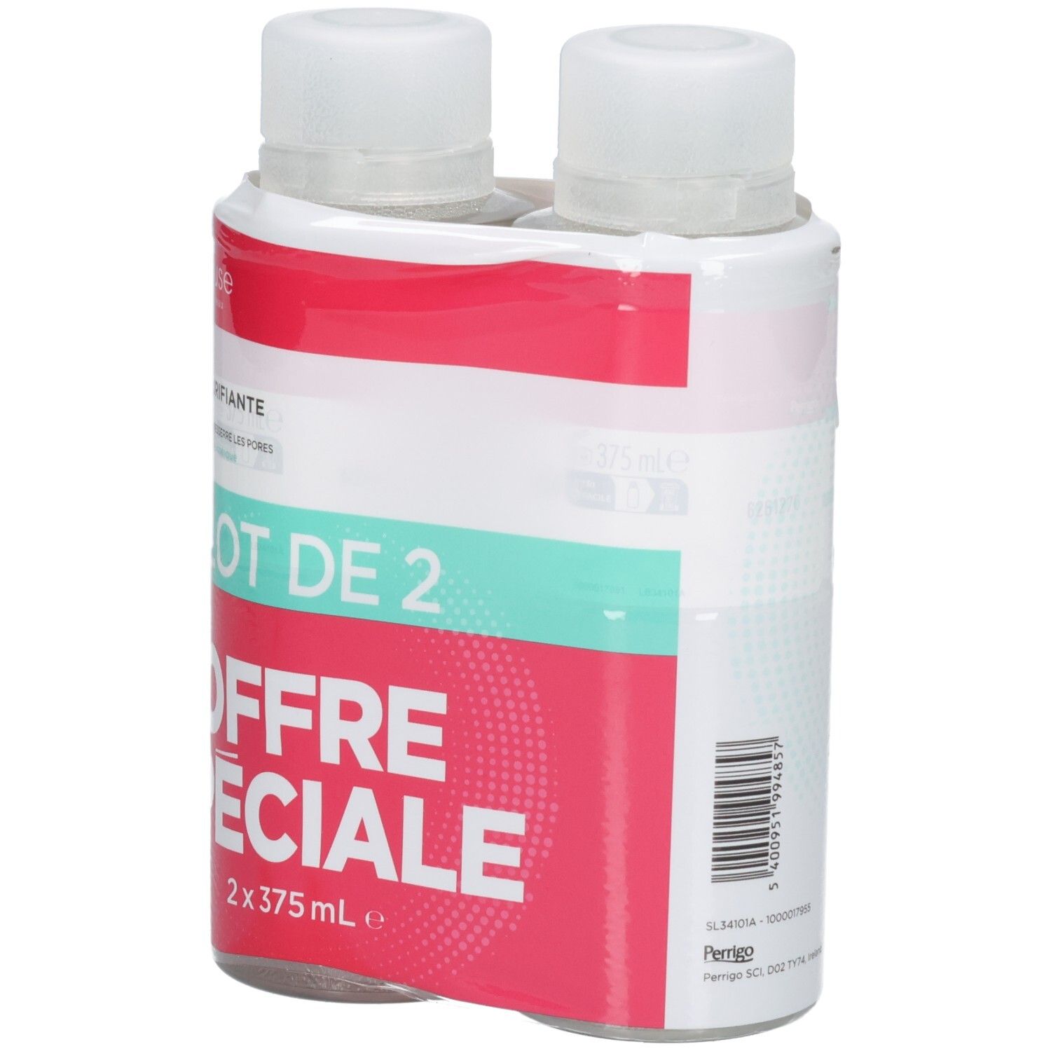 Lot de 2 Eau Précieuse Lotion Purifiante Clearskin, vue de face.