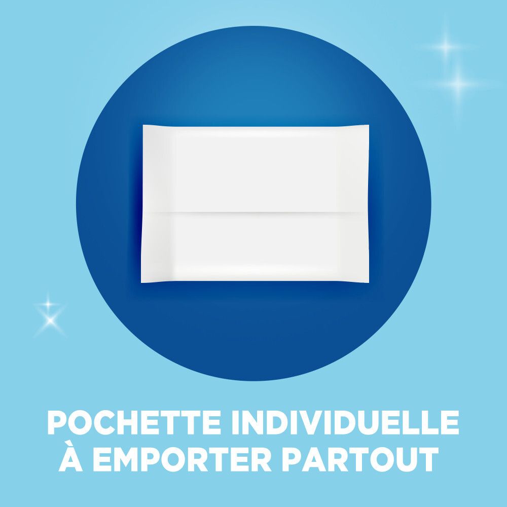 Symbole d'un protège-slip emballé individuellement. Vania Confort Pocket.