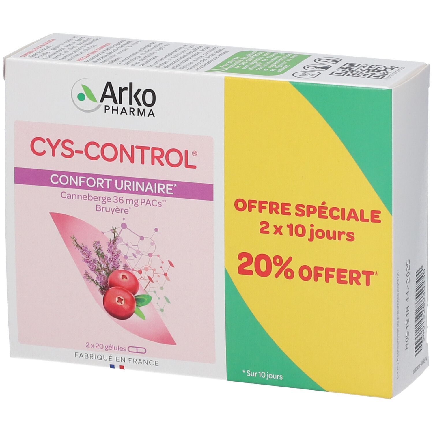 Arkopharma CYS-CONTROL® Gélules