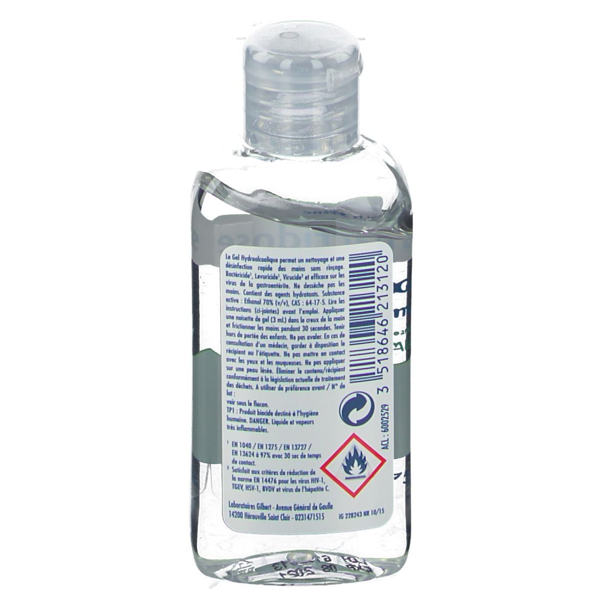 Bactidose Gel Hydroalcolique Hygiène mains Aloe vera
