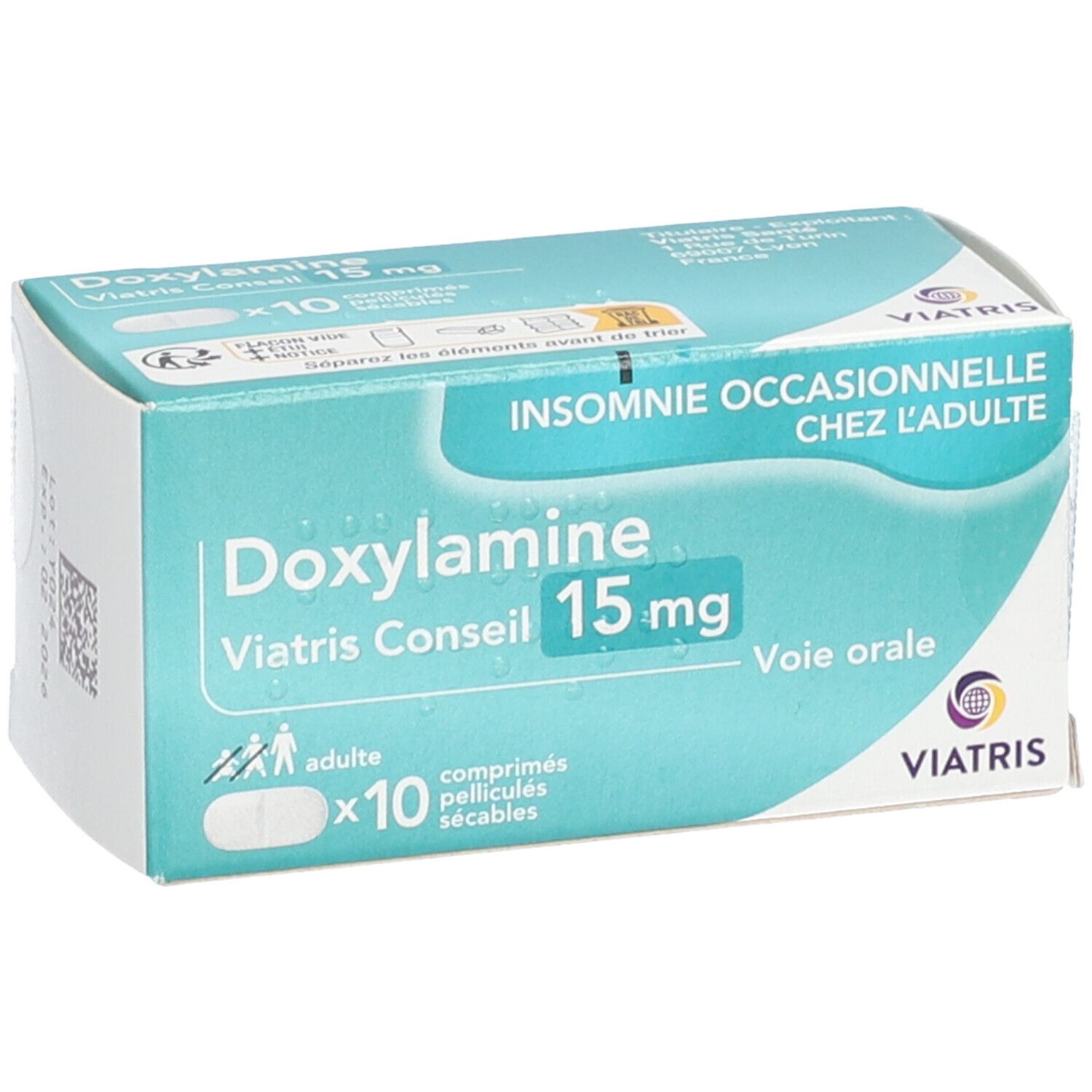Doxylamine Mylan Conseil 15 mg