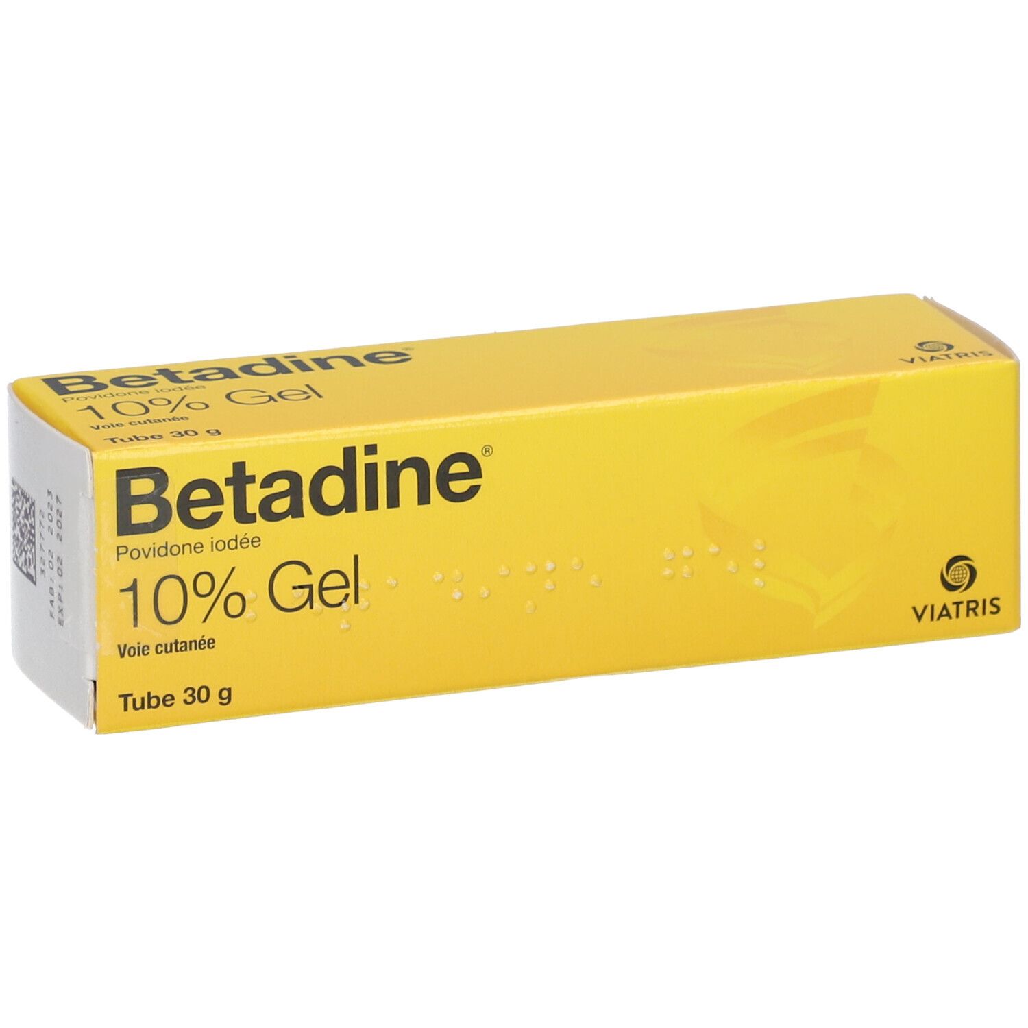Betadine 10% gel, tube de 30g - désinfectant