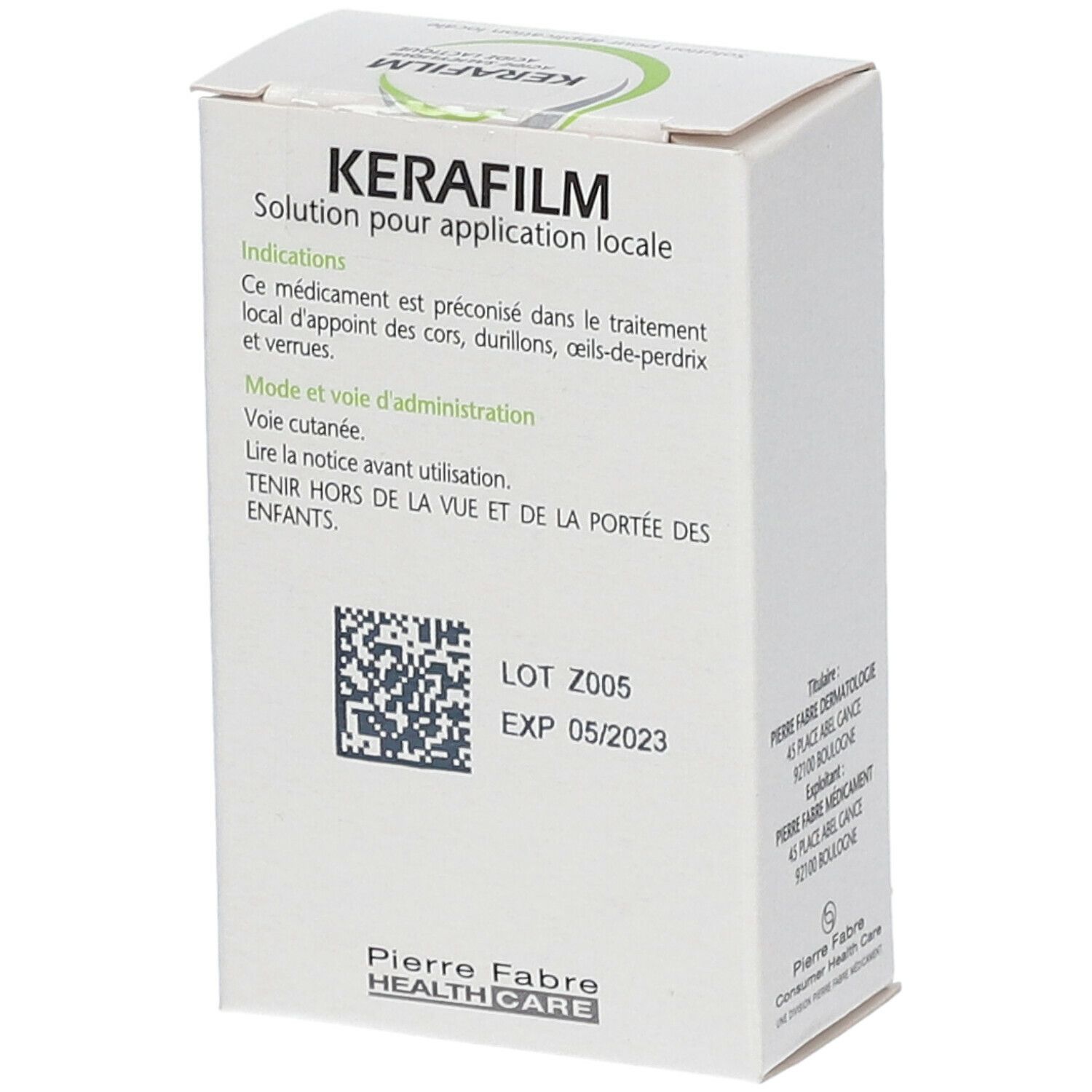 Kerafilm Verrucide et Coricide - 10 ml