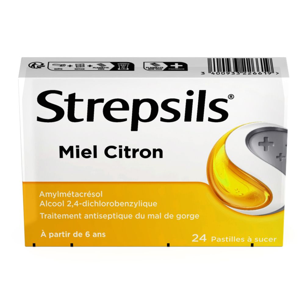 Strepsils Miel Citron, maux de gorge
