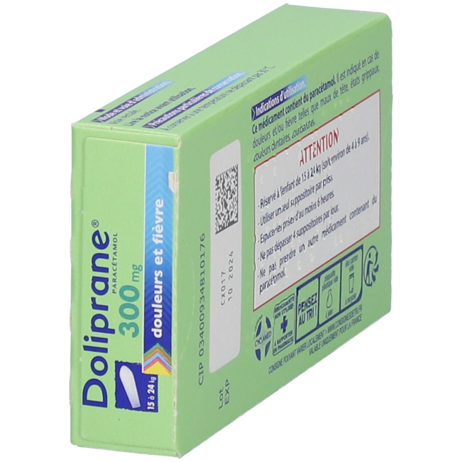 Pharmacie de la Gare - Médicament Doliprane 300 Mg Suppositoires 2plq/5  (10) - Paracétamol - RUMILLY