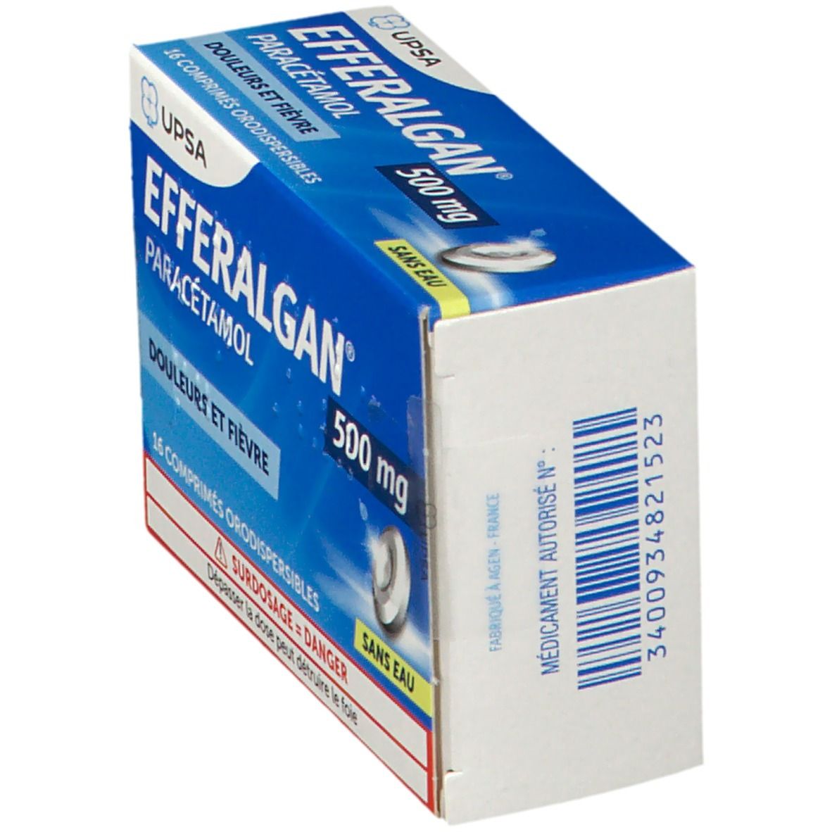 EFFERALGAN 500mg - Comprimés Orodispersibles